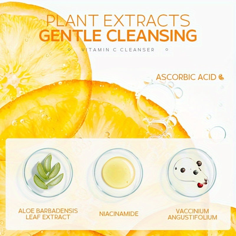 50g VITAMIN C CLEANSER Facial Wash Cleanser, Gentle Cleansing Pores Cleanser, Brightening Oil Control Cleanser