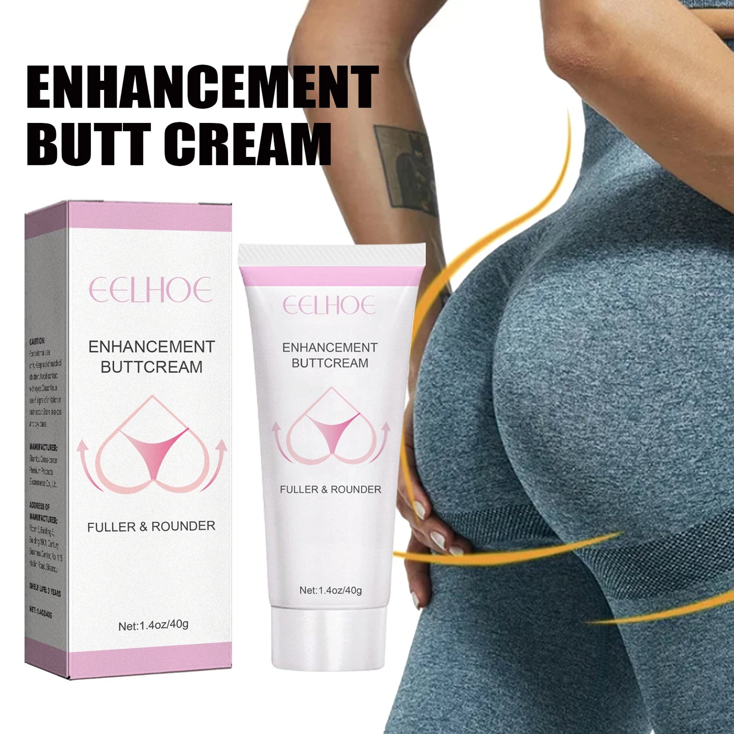 EELHOE BUTT VOLUMIZING CREAM LiftING, Firming And Volumizing Fake Crotch Width Lift Peach Butt Lift Cream