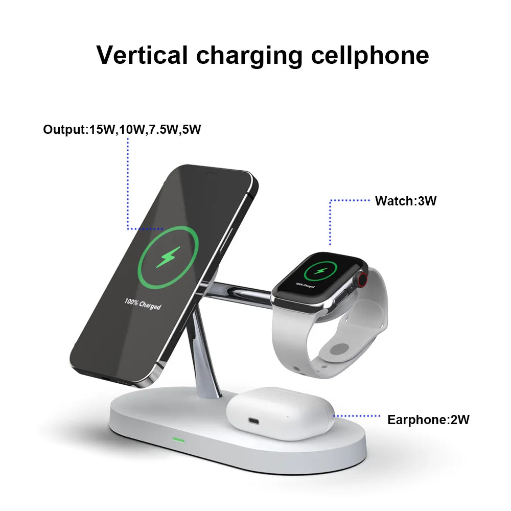 3 in 1 WIRELESS MAGNETIC CHARGER STAND For iPhone