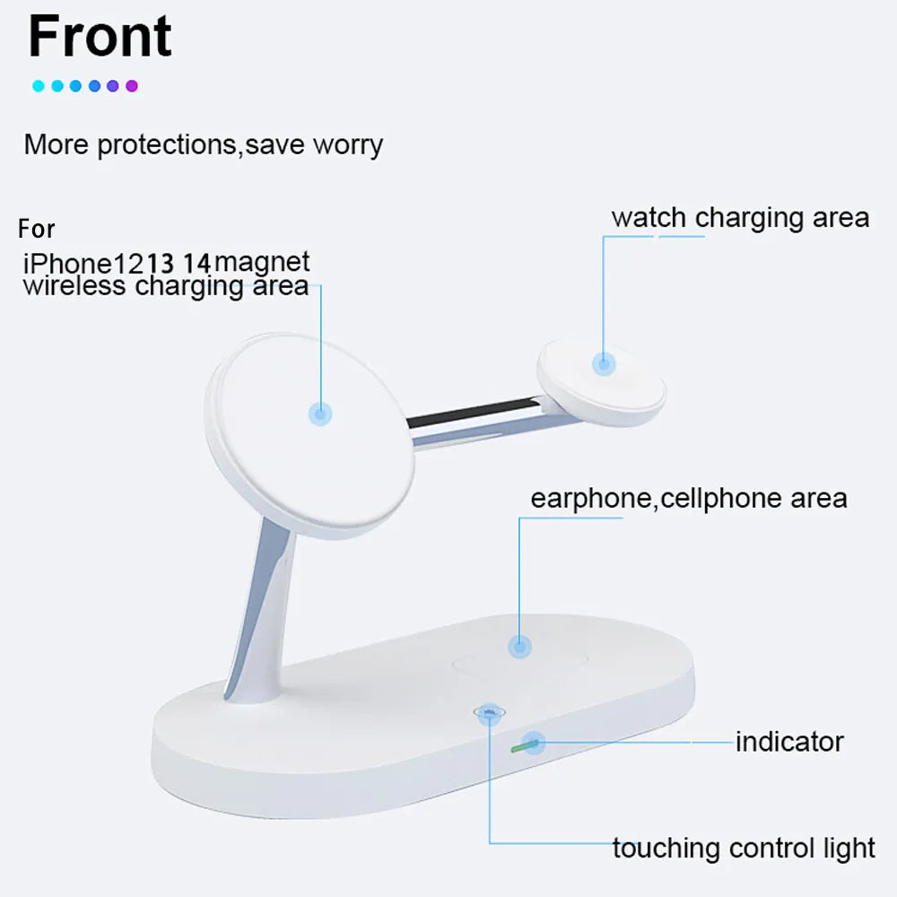 3 in 1 WIRELESS MAGNETIC CHARGER STAND For iPhone