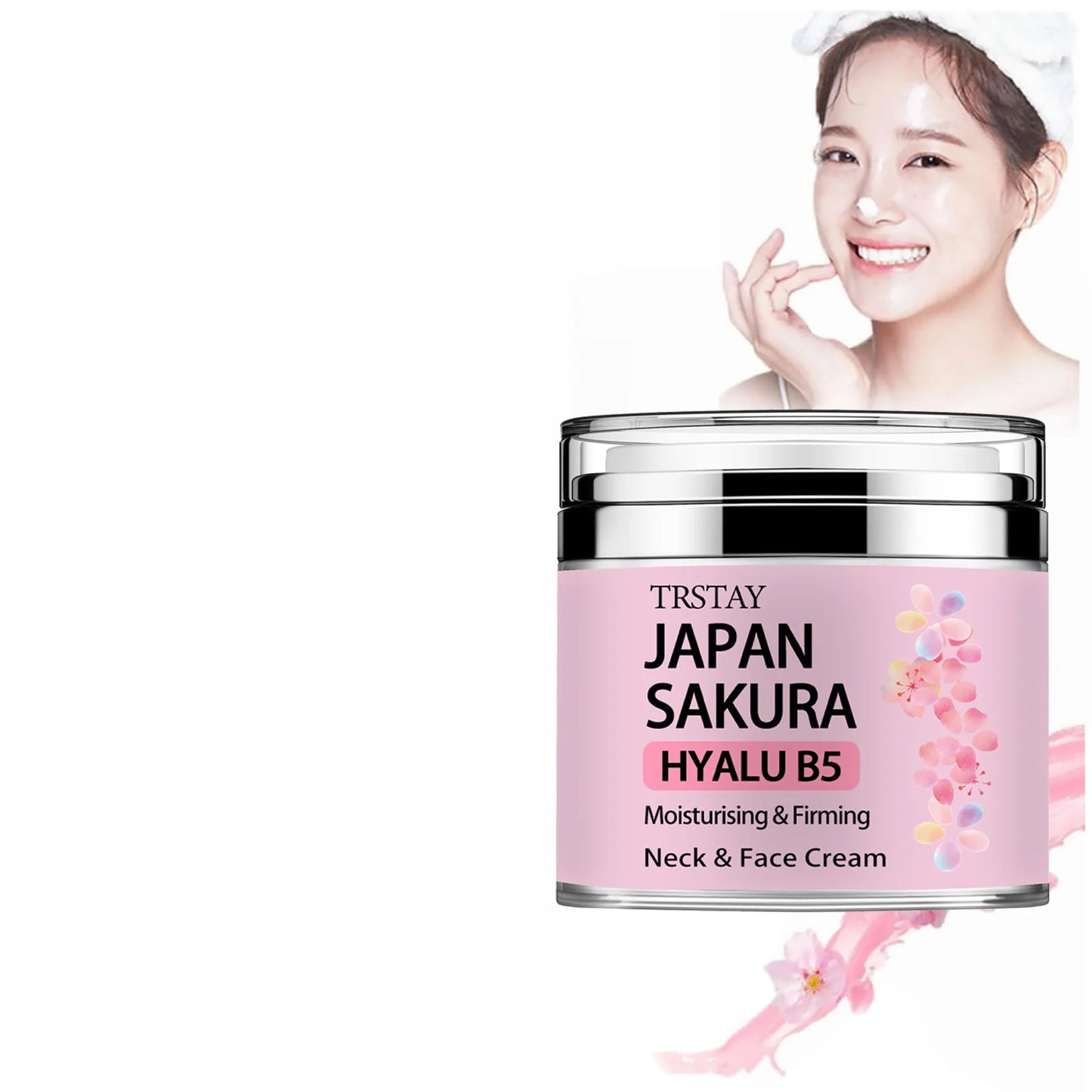 JAPAN SAKURA ESSENCE CREAM  Sakura Tone-Up Cream with Hyaluronic Acid