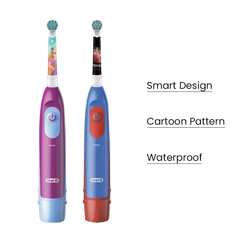 ORAL B CHILDREN ELECTRIC TOOTHBRUSH  DB5510K Rotary Teeth Brush with Soft Bristles & Timer