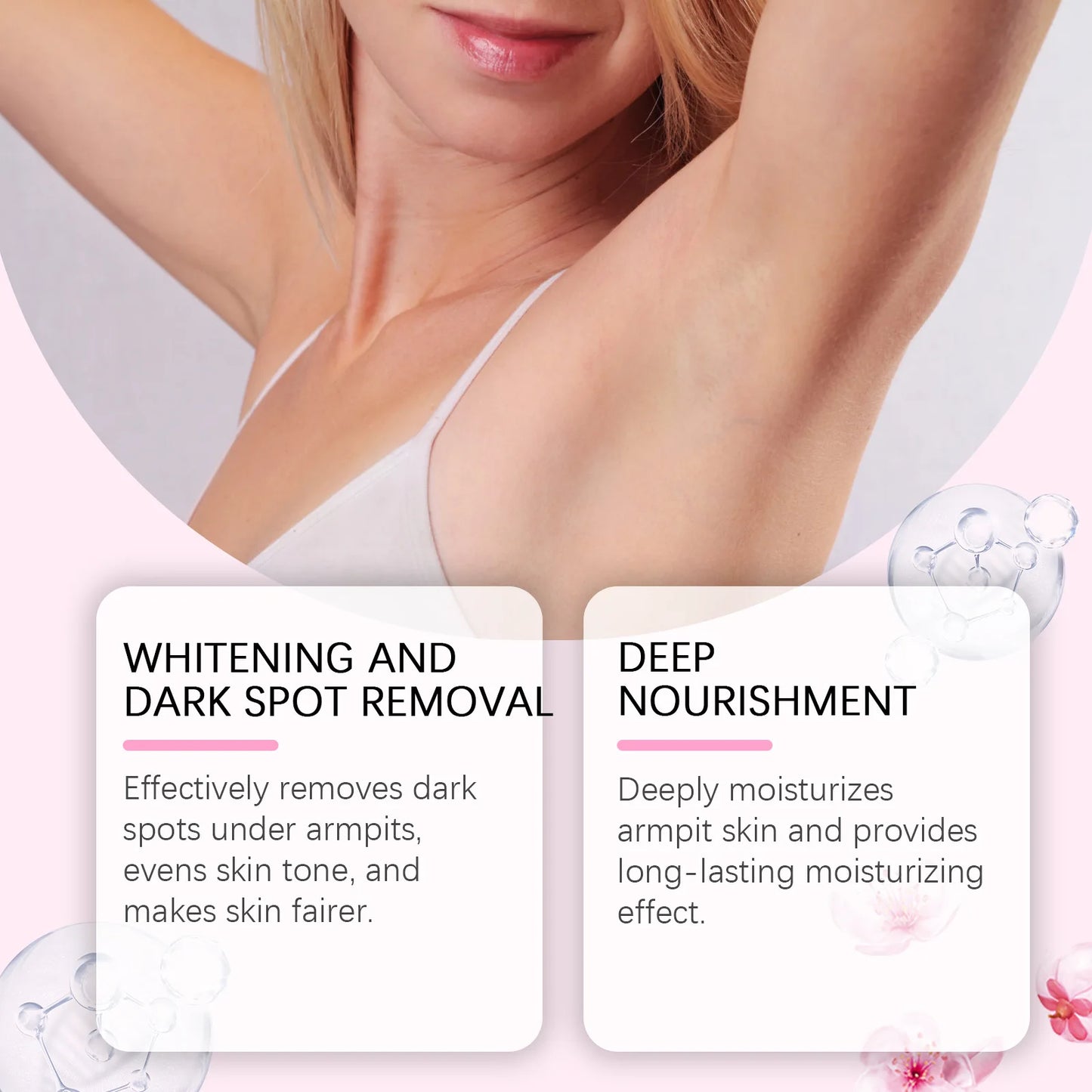 SENSITIVE AREA WHITENING CREAM  Brighten Skin Tone & Lighten Melanin for Whole Body