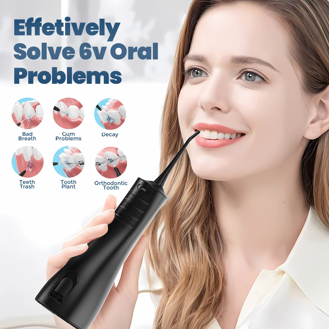 PORTABLE WATER FLOSSER  Advanced Dental Care for Healthy Teeth & Gums