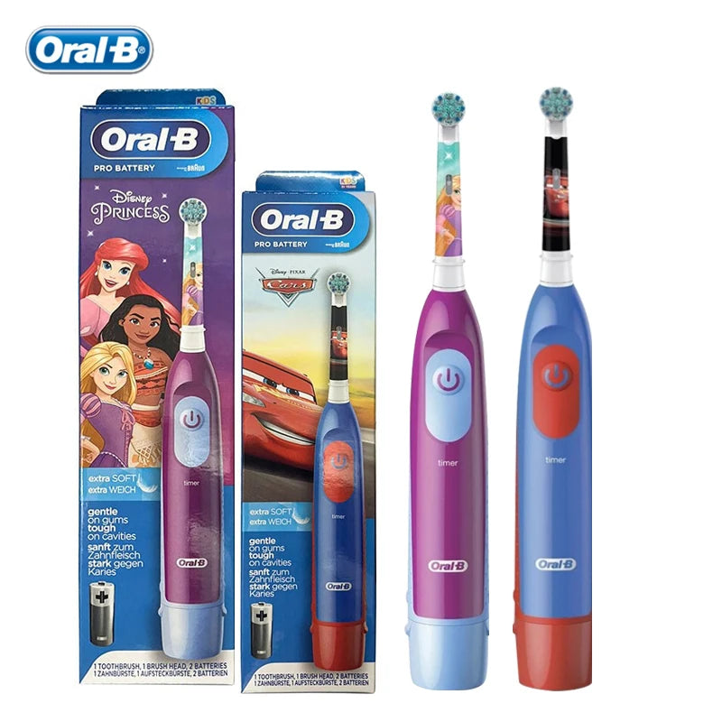 ORAL B CHILDREN ELECTRIC TOOTHBRUSH  DB5510K Rotary Teeth Brush with Soft Bristles & Timer