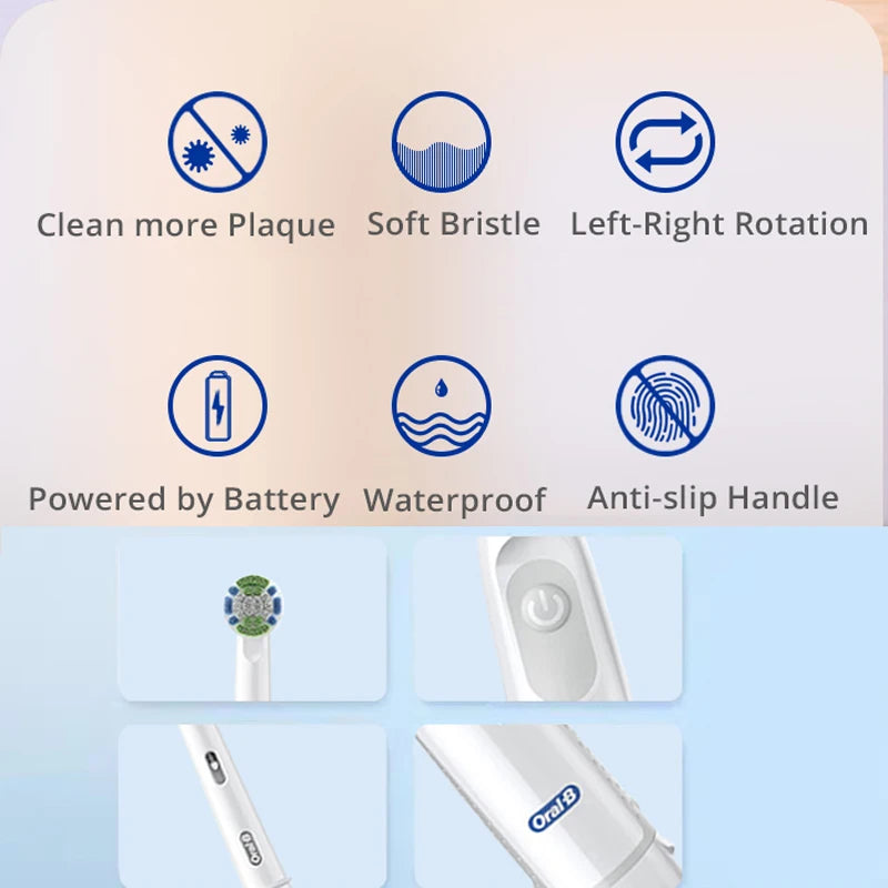 ORAL B 5010 ELECTRIC TOOTHBRUSH  2D Rotation Precision Clean with Multiple Brush Heads