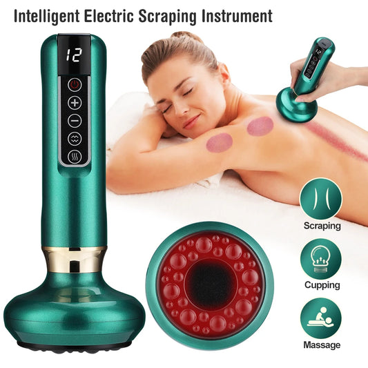 ELECTRIC CUPPING MASSAGER Vacuum Suction, Anti-Cellulite and Infrared Heat Therapy