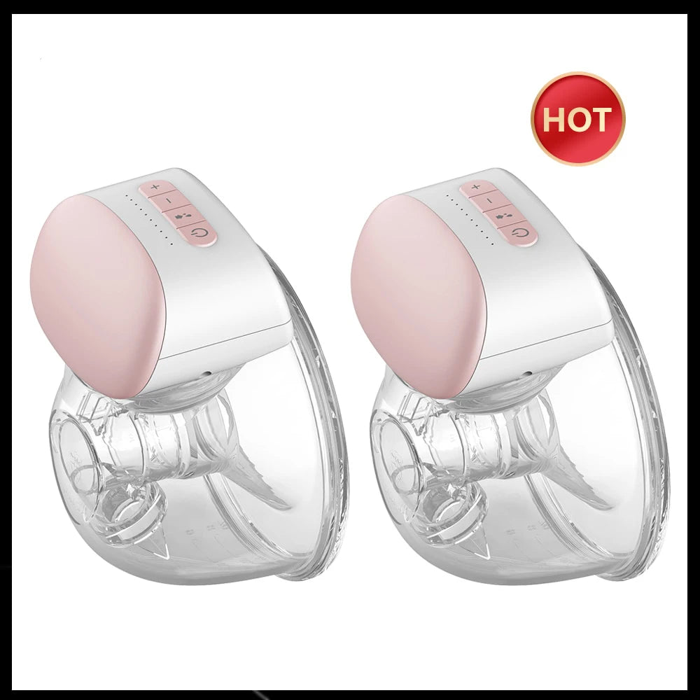 2-in-1 WEARABLE BREAST PUMP - Hands-Free Electric Portable Breast Pump - BPA-Free Breastfeeding Milk Collector