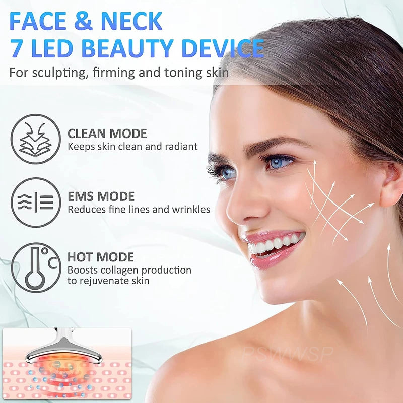 FACIAL NECK MASSAGER Beauty Device Lifting Tighten Skin Care Tool