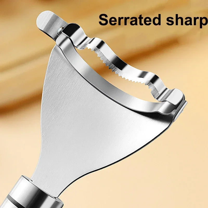 STAINLESS STEEL CORN PEELER Serrated Corn Stripper Peelers Cob Shaver Planer Thresher Cutter Kitchen Fruit Vegetable Gadget Tool