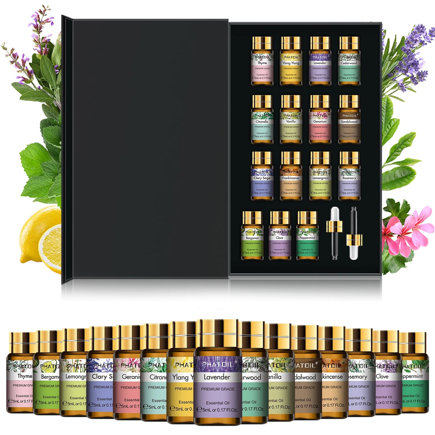 ESSENTIAL OILS GIFT SET  15-Piece Premium Aromatherapy Collection