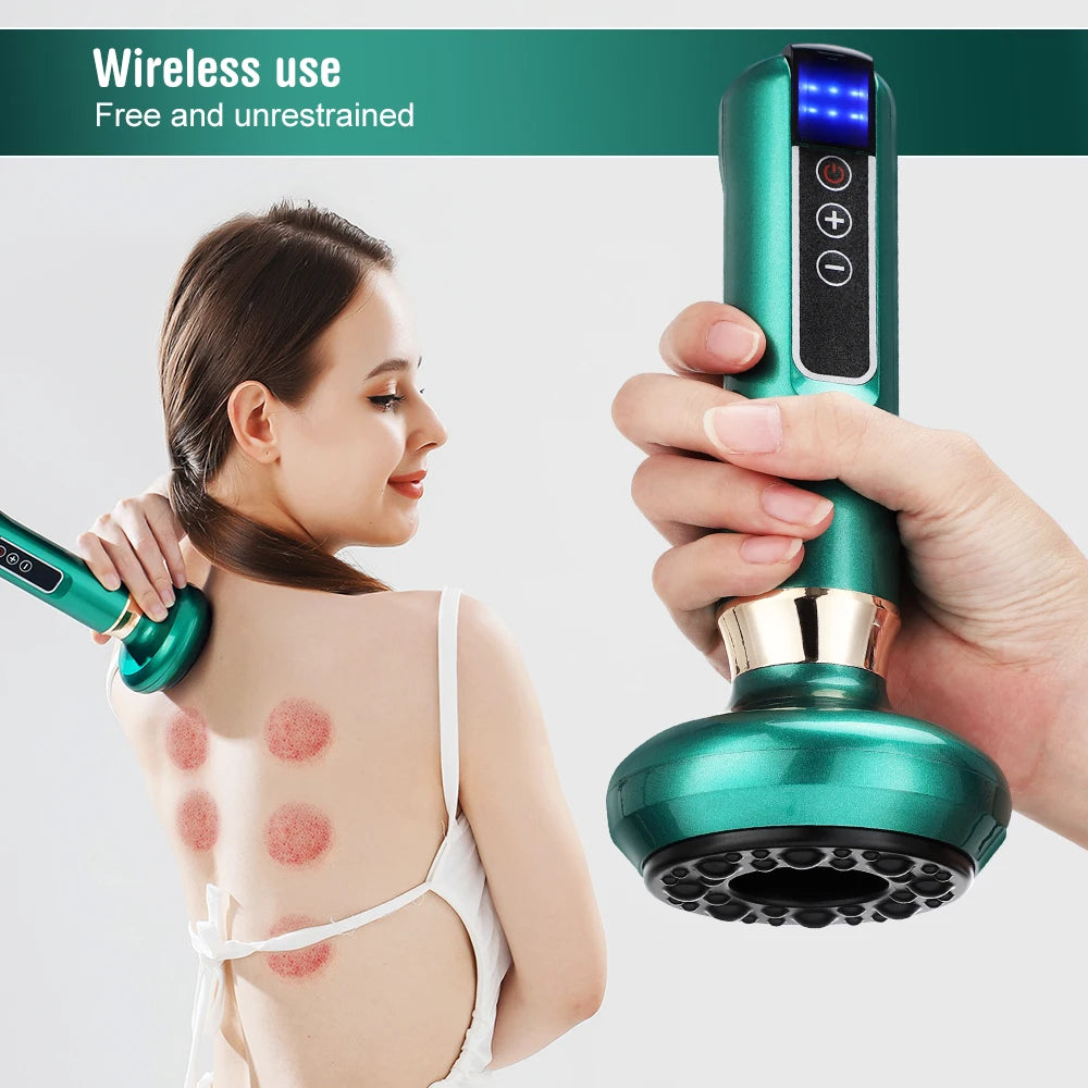 ELECTRIC CUPPING MASSAGER Vacuum Suction, Anti-Cellulite and Infrared Heat Therapy