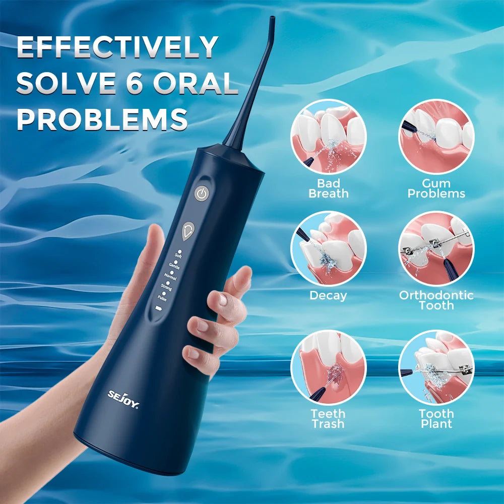 PORTABLE WATER FLOSSER  Advanced Dental Care for Healthy Teeth & Gums