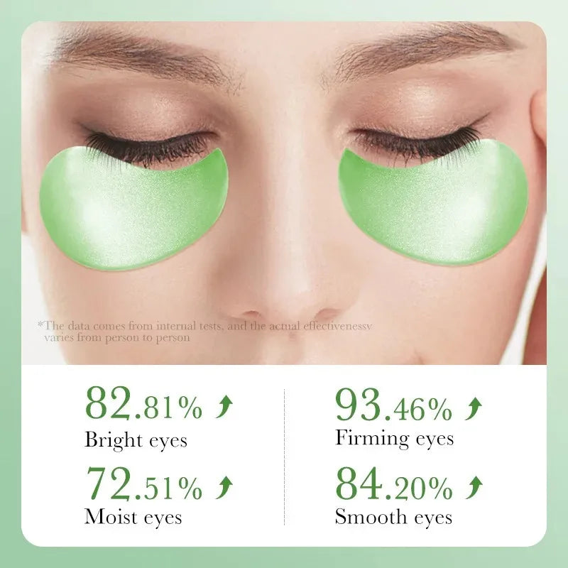 60PCS ALOE VERA COLLAGEN EYE PATCHES  Professional Anti-Aging & Dark Circle Treatment