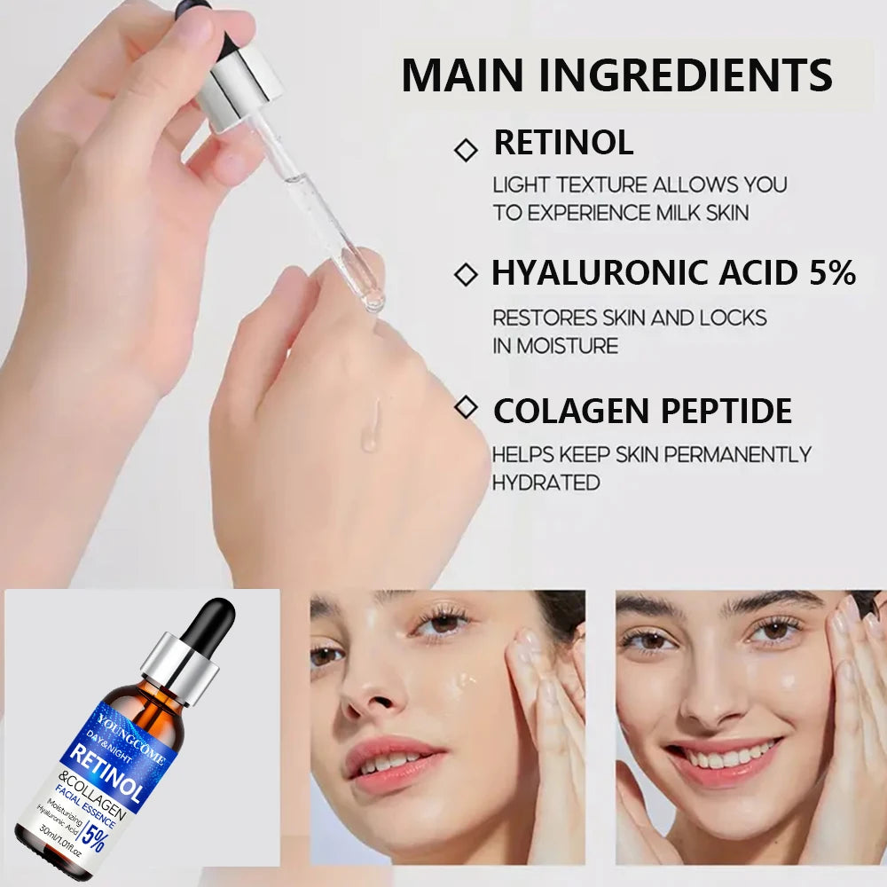 RETINOL CREAM & SERUM COMBO SET  Advanced Anti-Aging Skincare System