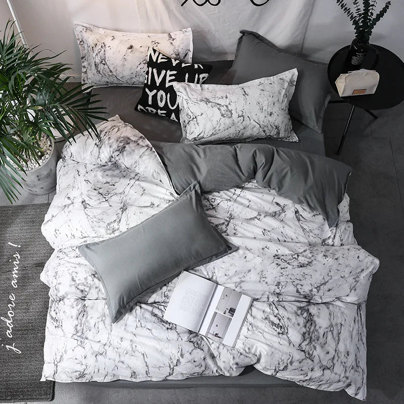 MODERN PRINTED BEDDING SET  3-Piece Premium Polyester Bedding Collection