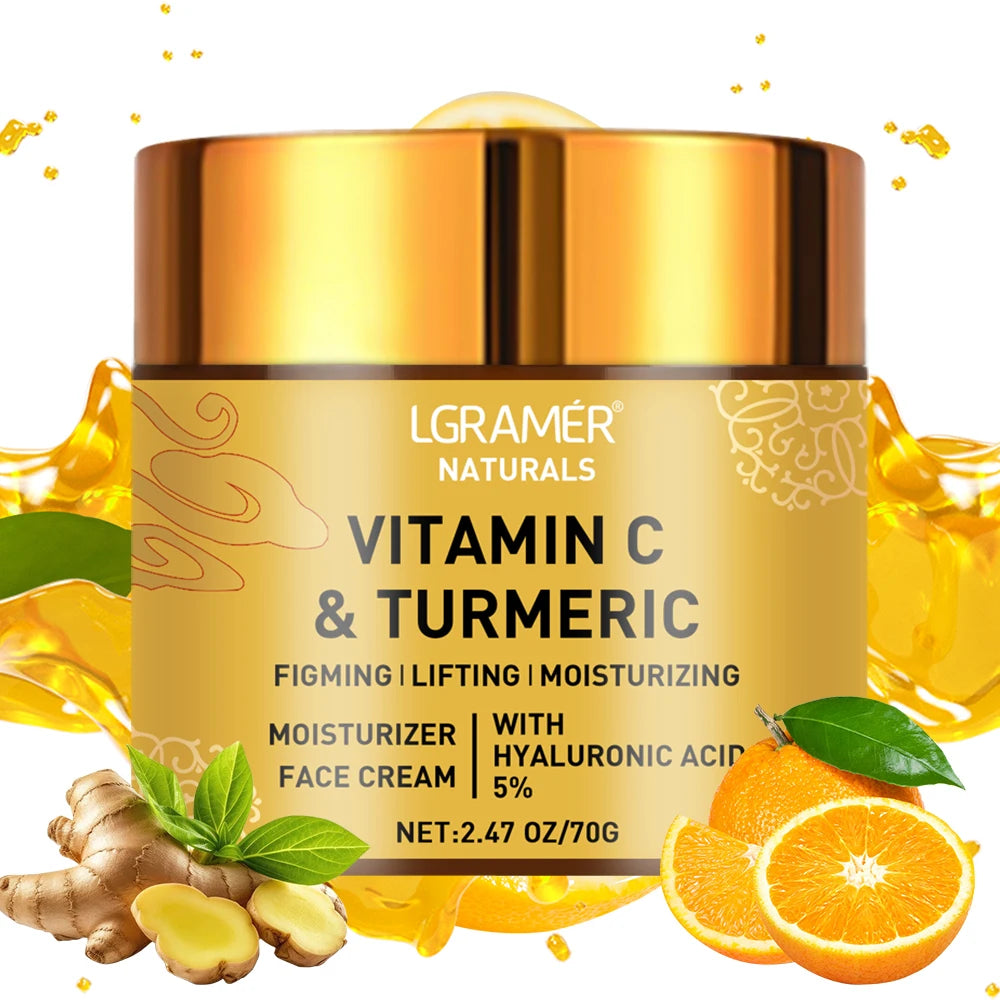 TURMERIC VITAMIN C FACE CREAM  Advanced Anti-Aging & Skin Brightening Formula