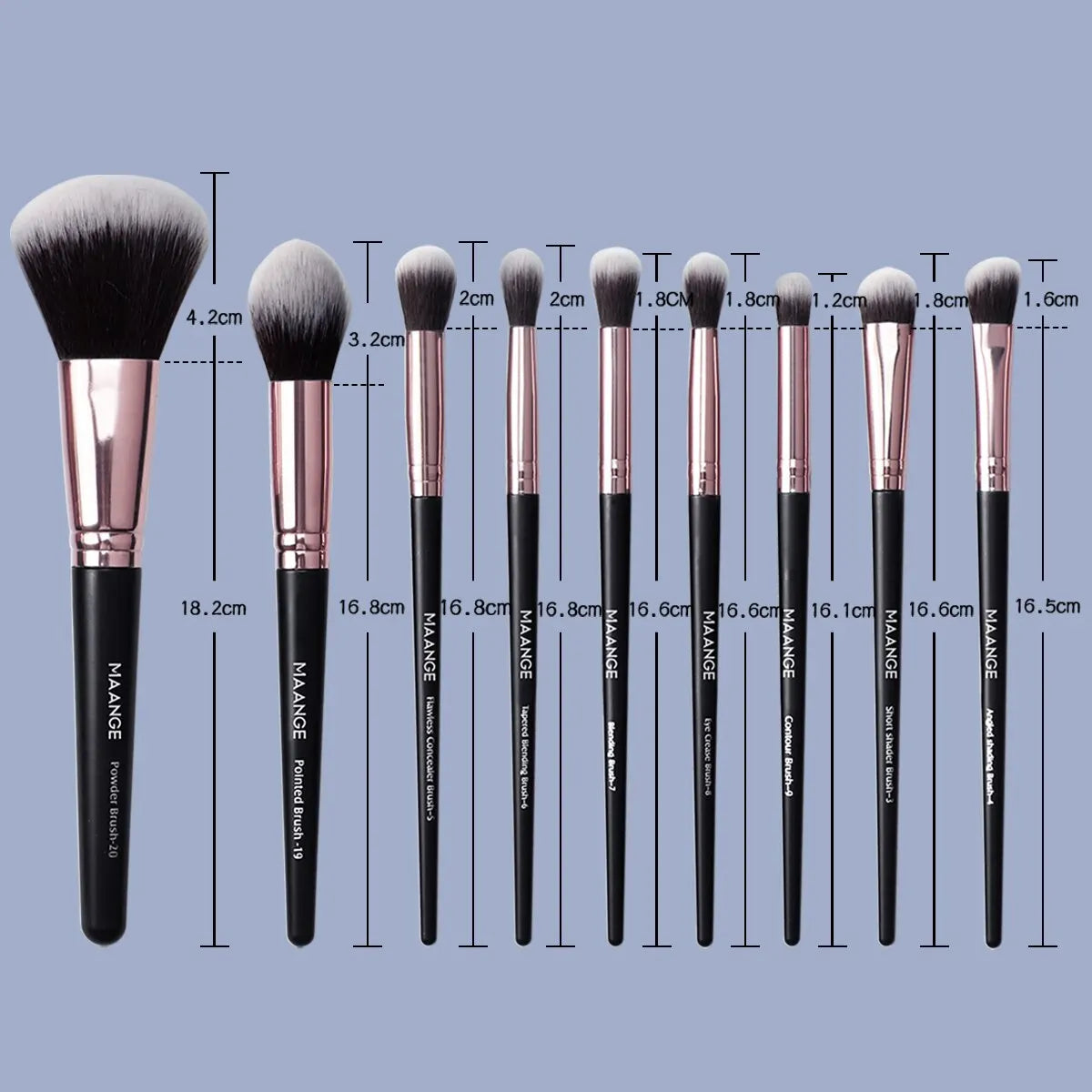 20PCS PROFESSIONAL MAKEUP BRUSH SET  Complete Professional Makeup Application Kit