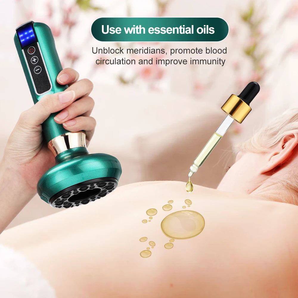 ELECTRIC CUPPING MASSAGER Vacuum Suction, Anti-Cellulite and Infrared Heat Therapy