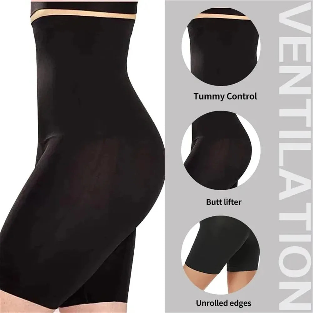 HIGH-WAIST SHAPEWEAR SHORTS  Seamless Body Shaping & Tummy Control