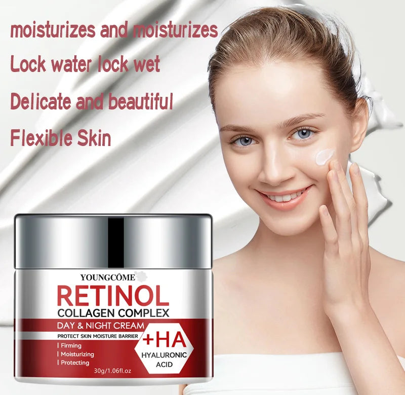 RETINOL COLLAGEN FICIAL CARE Moisturizing Cream deeply nourishes  Suitable for dry and rough skin, Aging Face Cream Moisturizing