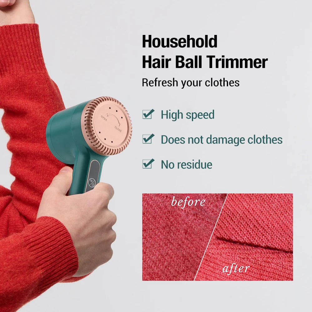 PORTABLE HAIRBALL TRIMMER  Rechargeable Fabric Shaver for Woolen Clothess Lint Remover for Clothing Hair Ball Removal Rechargeable Clothes Sweater Shaver Plush Clothing Razor