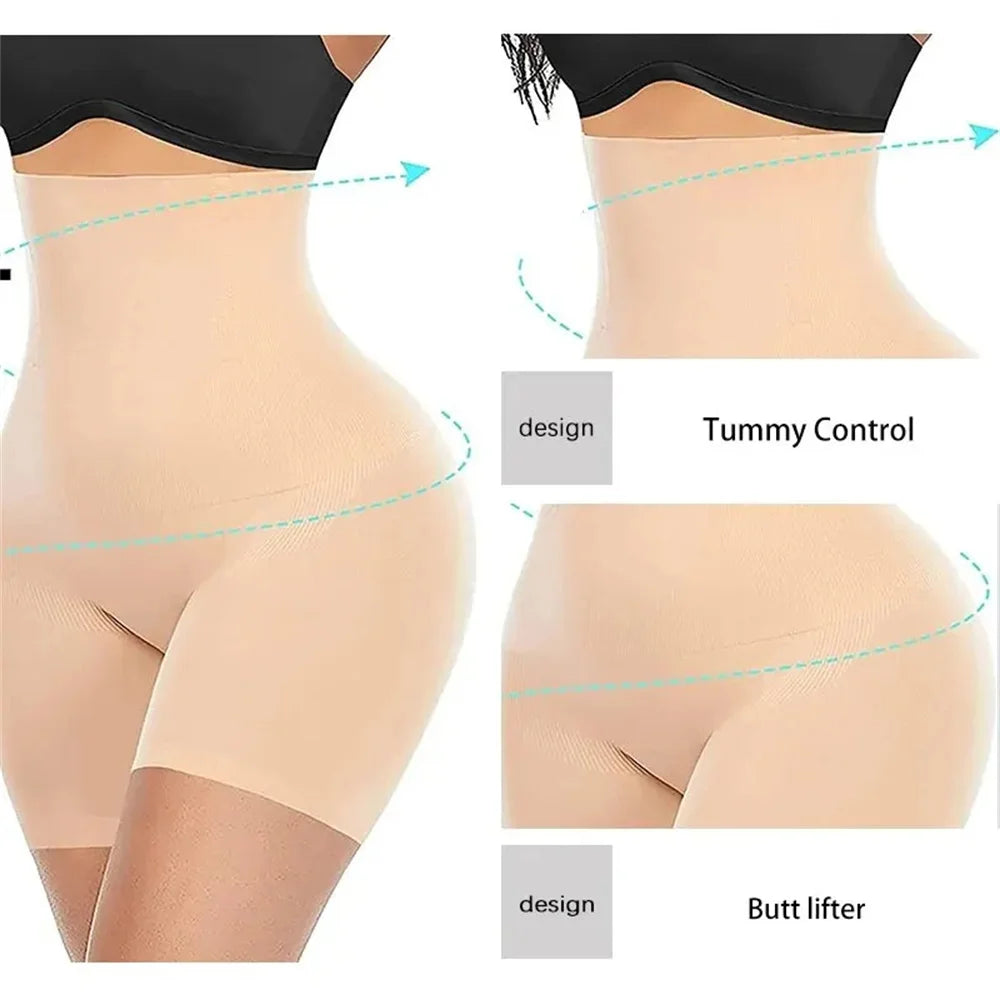 HIGH-WAIST SHAPEWEAR SHORTS  Seamless Body Shaping & Tummy Control