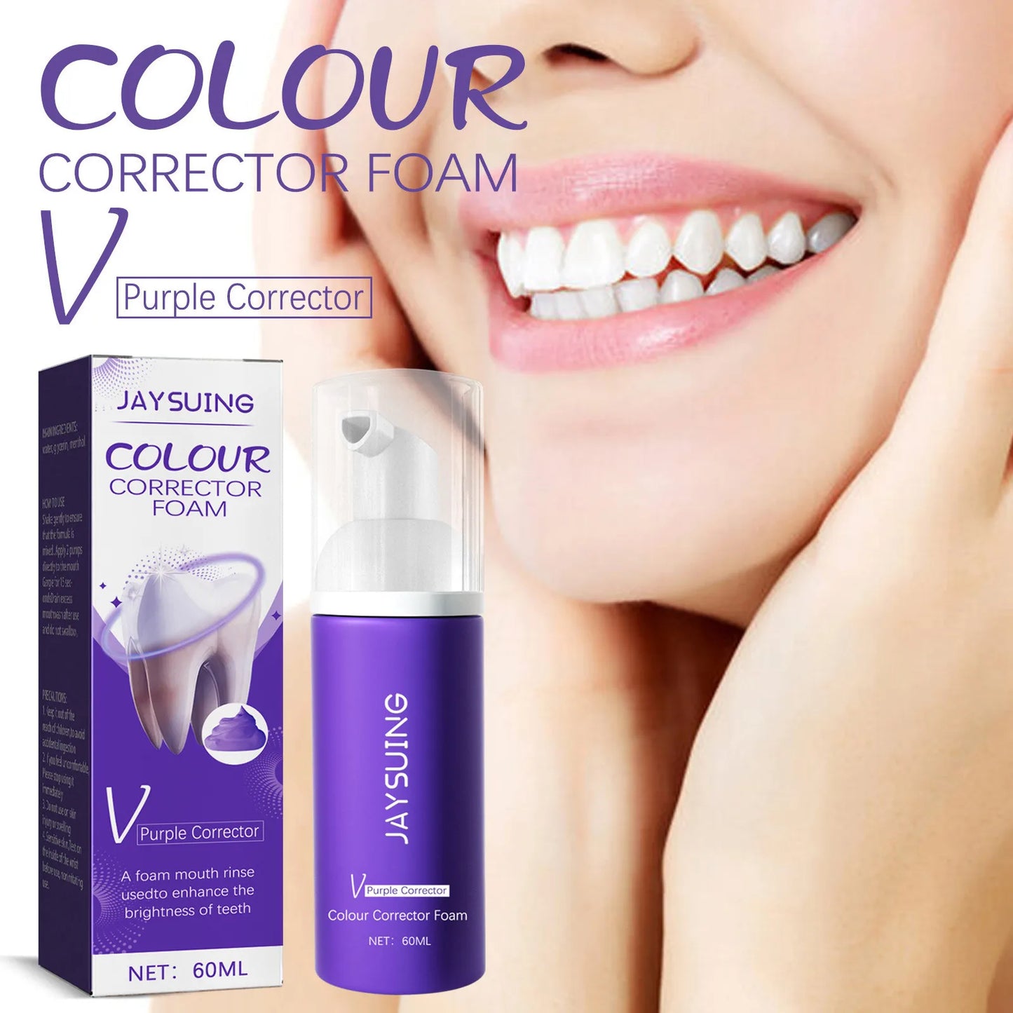 MOUSSE TOOTHPASTE  Teeth Whitening & Stain Removal Formula