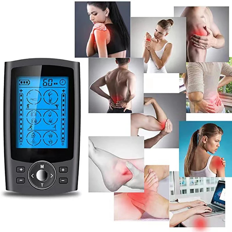 DUAL CHANNEL TENS EMS UNIT  36-Mode Muscle Stimulator with Pain Relief Therapy