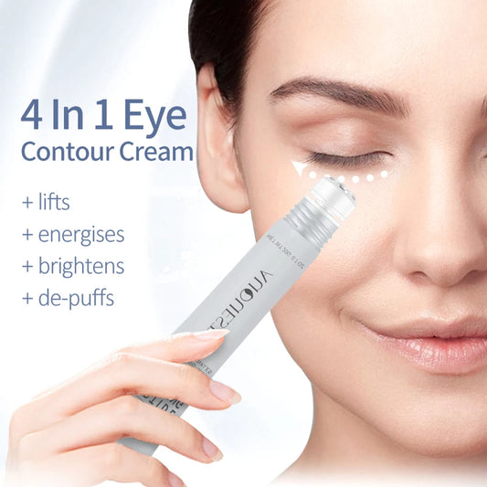 AUQUEST Dark Circles Eye Cream Remover Eye Bags Puffiness Roller Ball Massager Under Eyes Lightening Moisturizing Skin Care