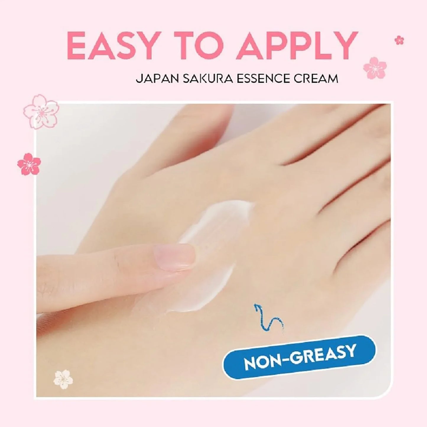 JAPAN SAKURA ESSENCE CREAM  Sakura Tone-Up Cream with Hyaluronic Acid