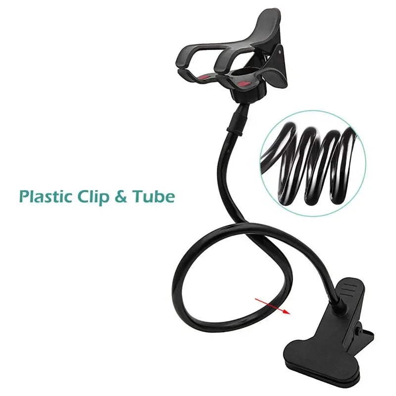 360 CLIP MOBILE PHONE HOLDER Stand Portable Flexible Lazy Bed Desktop Bracket Smartphones Desk Bed Mount Stand Base Support 70cm