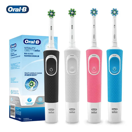 ORAL B D100 ELECTRIC TOOTHBRUSH  2D Vitality Cleaning with Rechargeable Inductive Charger