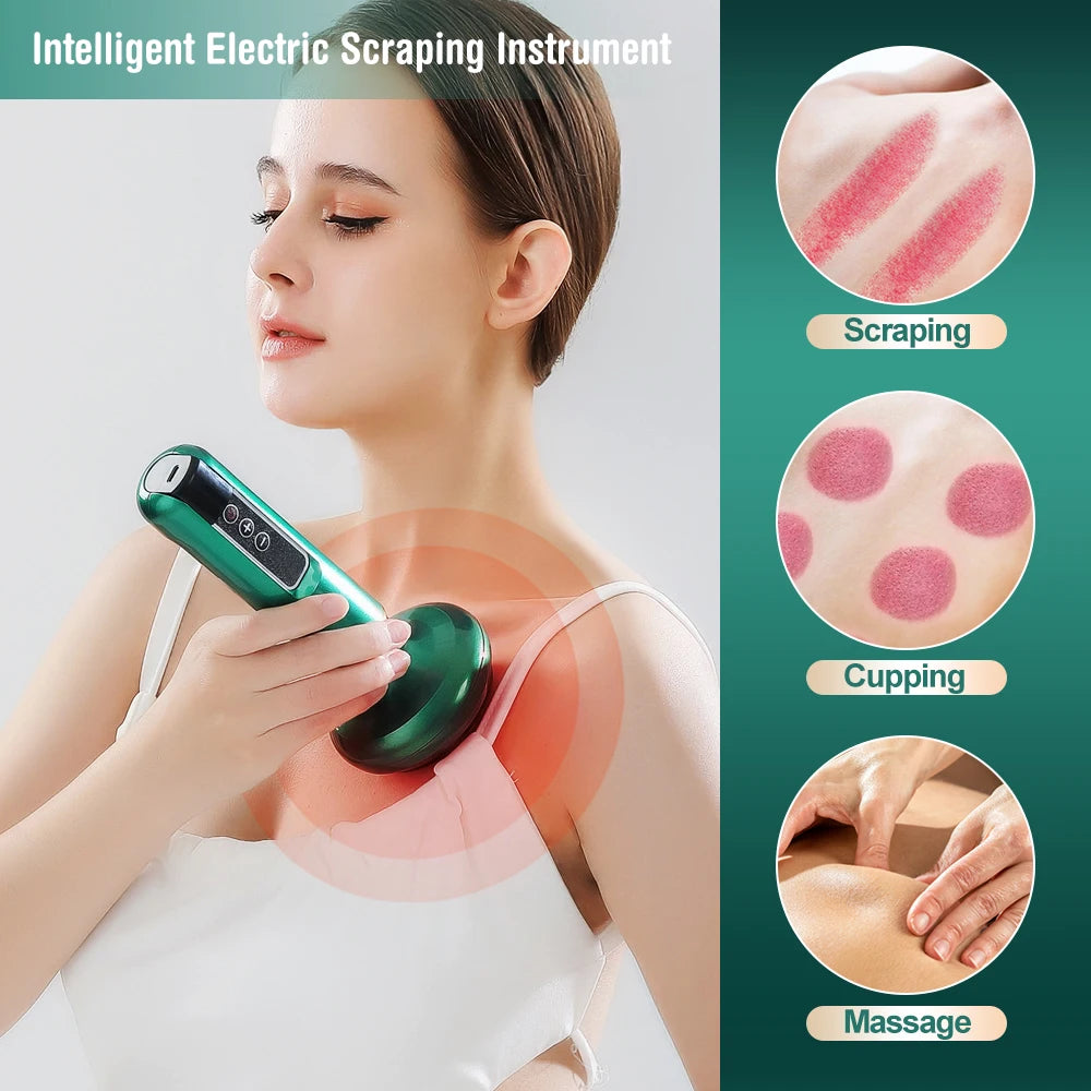 ELECTRIC CUPPING MASSAGER Vacuum Suction, Anti-Cellulite and Infrared Heat Therapy