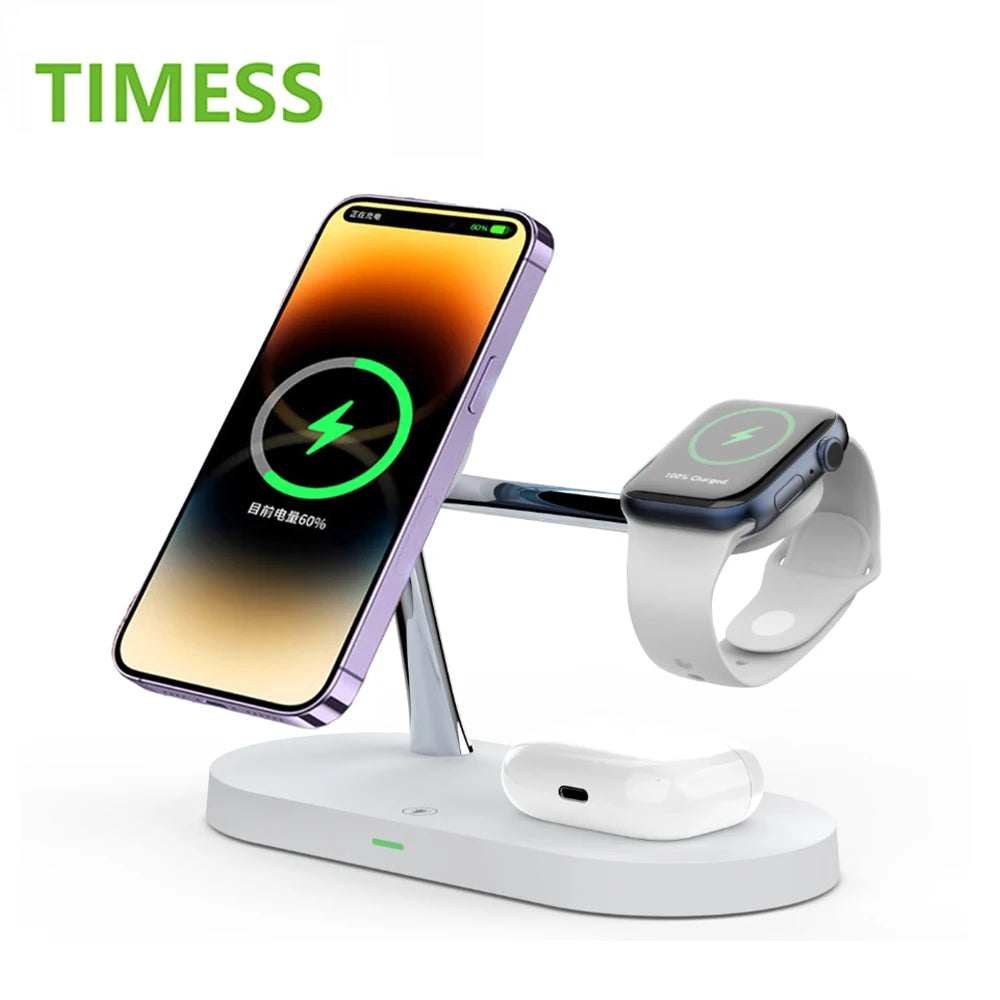 3 in 1 WIRELESS MAGNETIC CHARGER STAND For iPhone