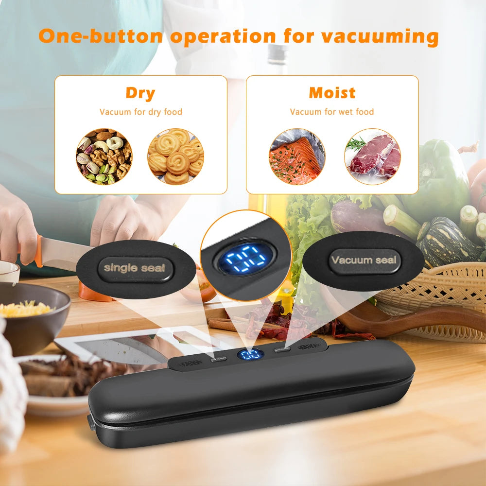 VACUUM SEALER PACKAGING MACHINE With Free 10pcs Vacuum bags Household Vacuum Food Sealing