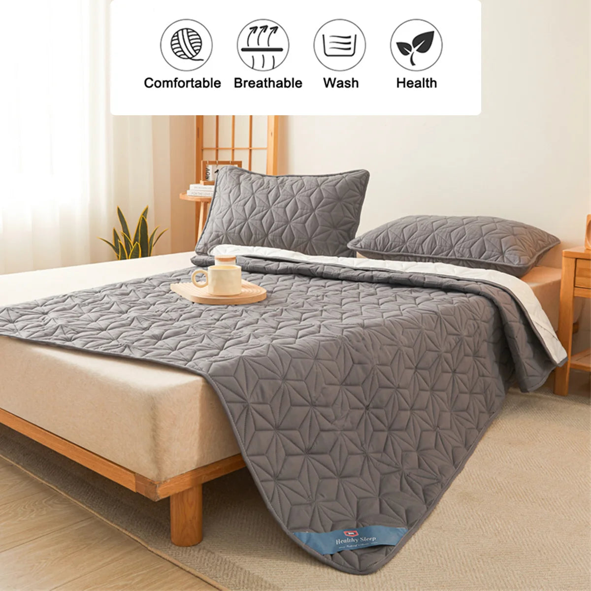 WATERPROOF QUILTED MATTRESS TOPPER